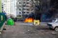 Kyiv, Ukraine Ã¢â¬â 02.27.2022: Russian military aggression against Ukraine. Missile strike on residential areas of Kyiv